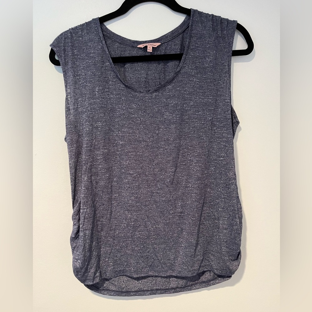 Juicy Couture Heathered Navy Blue Scoop Neck Tank Top